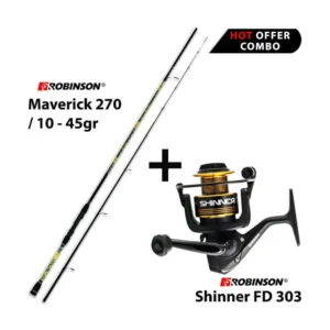 spinning set-Combo Spinning Robinson Maverick Zander Spin 270 10 – 45gr + Robinson Shinner FD 303