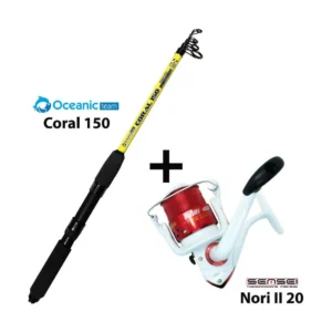 combo casting oceanic team coral 150 + sensei nori ii 20