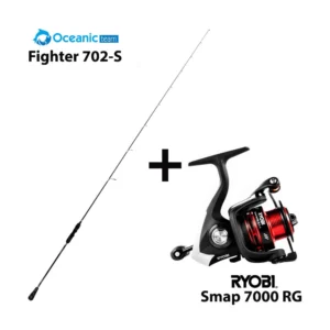 combo boat oceanic team fighter 702 s + ryobi smap 7000 rg
