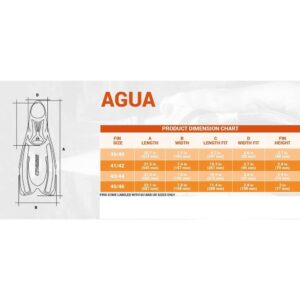 Πέδιλα Κολύμβησης Cressi Agua-sizes