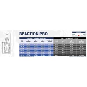 Πέδιλα Κατάδυσης Cressi Reaction Pro-sizes