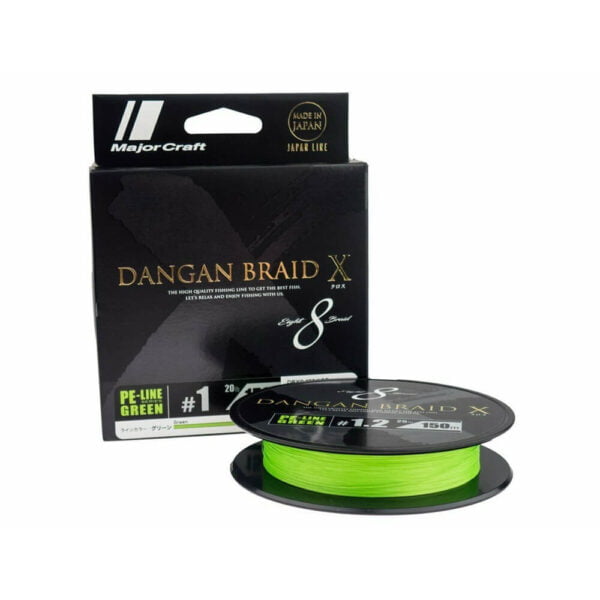 ΝΗΜΑ-Major Craft-Dangan Braid-Χ X8-Green 150m