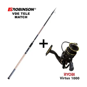 Σετ Ψαρέματος Combo Match Robinson VDE Tele Match 420 + Ryobi Virtus 1000