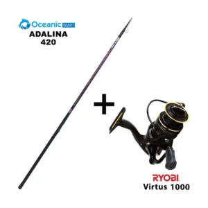 Σετ Ψαρέματος Combo Match Oceanic Adalina 420 + Ryobi Virtus 1000