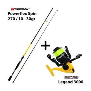 Σετ Ψαρέματος Combo Spinning Robinson Powerflex Spin 270 / 10 – 30 gr + Sensei Legend 3000