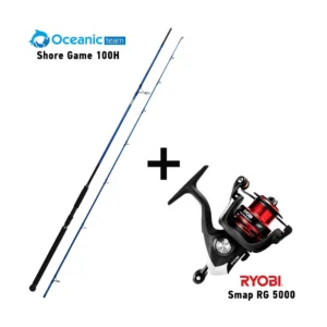 Σετ Ψαρέματος Combo Shore Jigging Oceanic Team Shore Game 100H + Ryobi Smap RG 5000