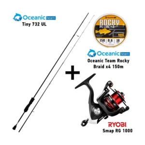 Σετ Ψαρέματος Combo LRF Oceanic Team Tiny 732UL + Ryobi Smap RG 1000 + Oceanic Team Rocky Braid x4 150m