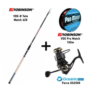 Σετ Ψαρέματος Combo Match Robinson VDE-R Tele Match 420 + Oceanic Team Force GS2500 + Robinson Pro Match 150m