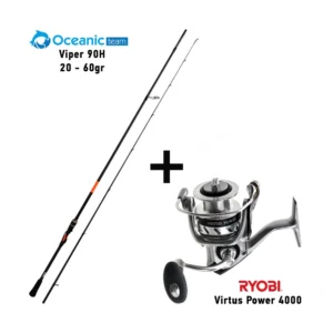 Σετ Ψαρέματος Combo Spinning Oceanic Team Viper 90H / 20-60gr + Ryobi Virtus Power 4000