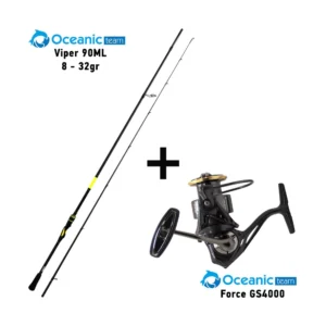 Σετ Ψαρέματος Combo Spinning Oceanic Team Viper 90ml / 8-32gr + Oceanic Team Force GS4000