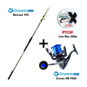 Σετ Ψαρέματος Combo Surf Casting Oceanic Team Moicano 360 + Oceanic Team Erevos SW 9000 + Ryobi Iron Max 300m