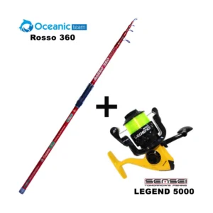 Σετ Ψαρέματος Combo Surf Oceanic Team Rosso 360 + Sensei Legend 5000