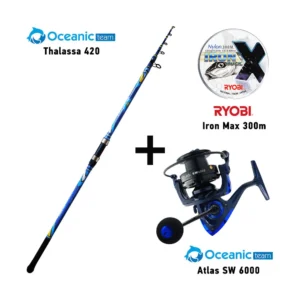 Σετ Ψαρέματος Combo Surf Casting Oceanic Team Thalassa 420 + Oceanic Team Atlas SW 6000 + Ryobi Iron Max 300m