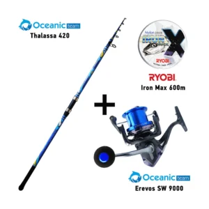 Σετ Ψαρέματος Combo Surf Casting Oceanic Team Thalassa 420 + Oceanic Team Erevos SW 9000 + Ryobi Iron Max 600m