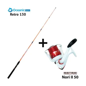 combo boat oceanic team retro 130 + sensei nori ii 50