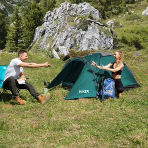 Σκηνή camping nils camp hiker nc6010 2 Ατόμων Πράσινη
