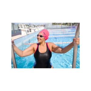 zoggs long hair latex cap